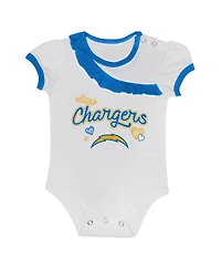 Outerstuff Baby Boys and Girls Los Angeles Chargers Love My Team Bodysuit Skirt Set