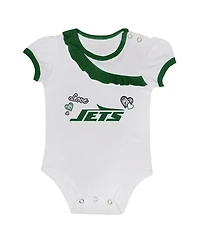 Outerstuff Baby Boys and Girls New York Jets Love My Team Bodysuit Skirt Set