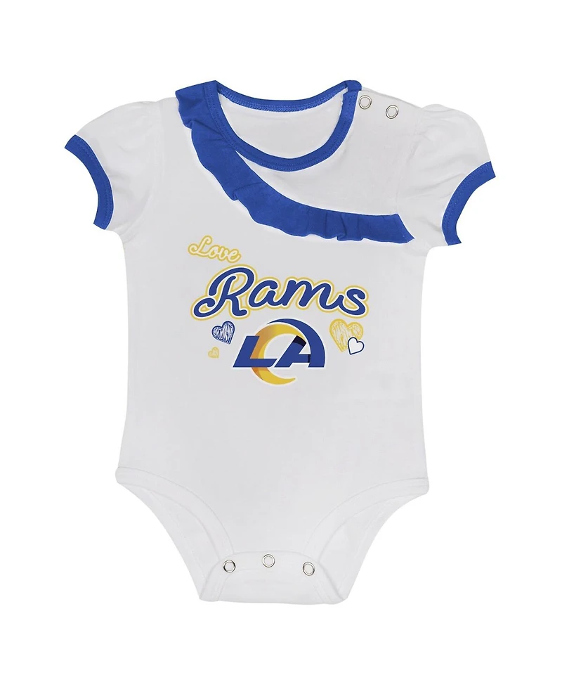 Outerstuff Baby Boys and Girls Los Angeles Rams Love My Team Bodysuit Skirt Set