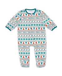 Wear by Erin Andrews 2-Piece Baby Boys and Girls Miami Dolphins Allover Print Full-Zip Sleeper Bib Set
