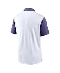 Nike Men's White/Purple Clemson Tigers Athletic Prep Alt Logo Vapor Performance Polo Shirt