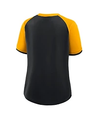 Fanatics Women's Black/Gold Pittsburgh Steelers Height Advantage T-Shirt