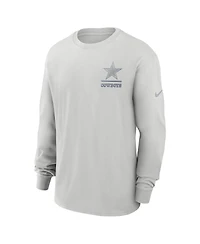 Nike Men's Gray Dallas Cowboys Essential Heavy Max90 Long Sleeve T-Shirt
