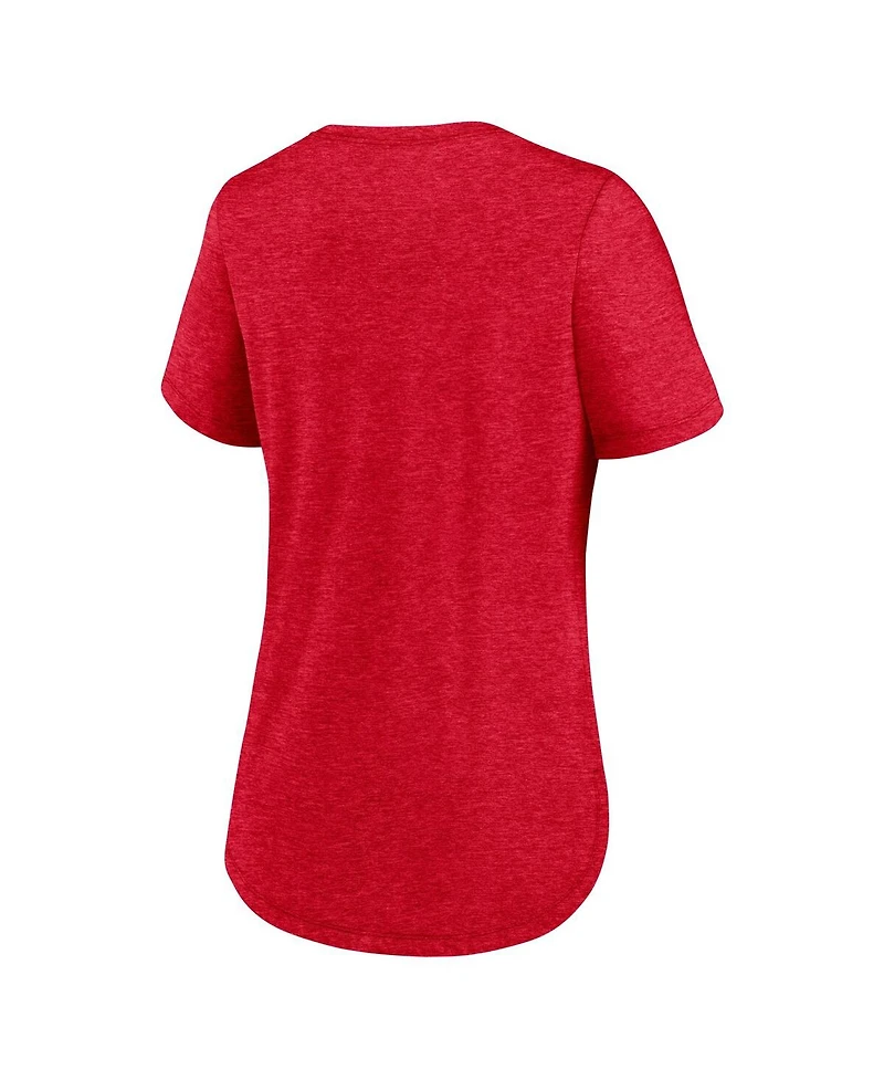 Nike Women's Red Kansas City Chiefs Script Tri-Blend T-Shirt