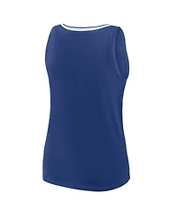 Logo Athletic Women's Blue Tampa Bay Lightning Stellar Win V-Neck Tank Top