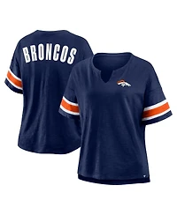 Fanatics Women's Navy Denver Broncos Redzone Curl Route T-Shirt