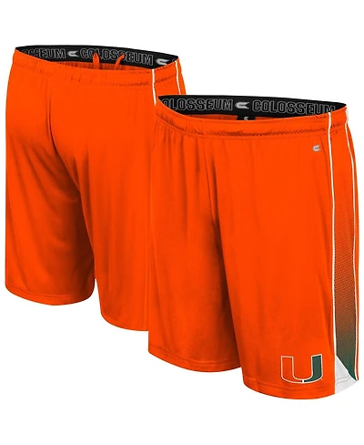 Colosseum Men's Orange Miami Hurricanes Online Shorts