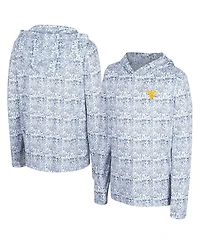 Colosseum Big Boys and Girls Navy West Virginia Mountaineers All-Over Print Hoodie
