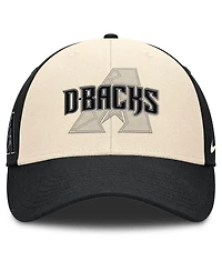 Nike Men's Black/Natural Arizona Diamondbacks Statement Club Performance Adjustable Hat