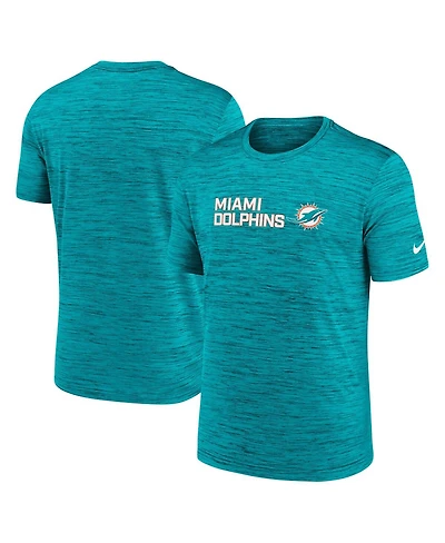 Nike Men's Aqua Miami Dolphins Big Tall Primetime Reverse Play Velocity Performance T-Shirt