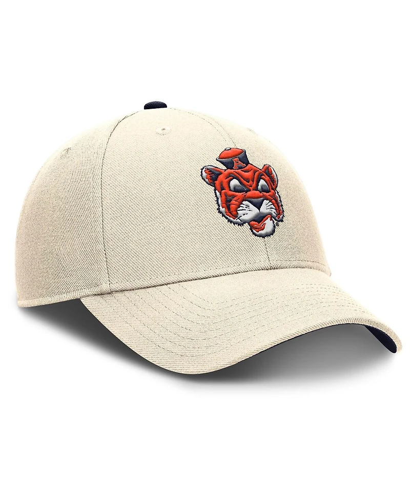 Nike Men's Natural Auburn Tigers Rise Legacy Dri-fit Adjustable Hat