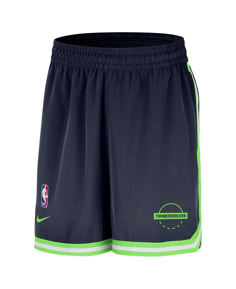 Nike Men's Navy Minnesota Timberwolves Authentic Practice Dna Woven Performance Shorts