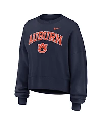 Nike Women's Navy Auburn Tigers Oversized Phoenix Arch Pullover Sweatshirt