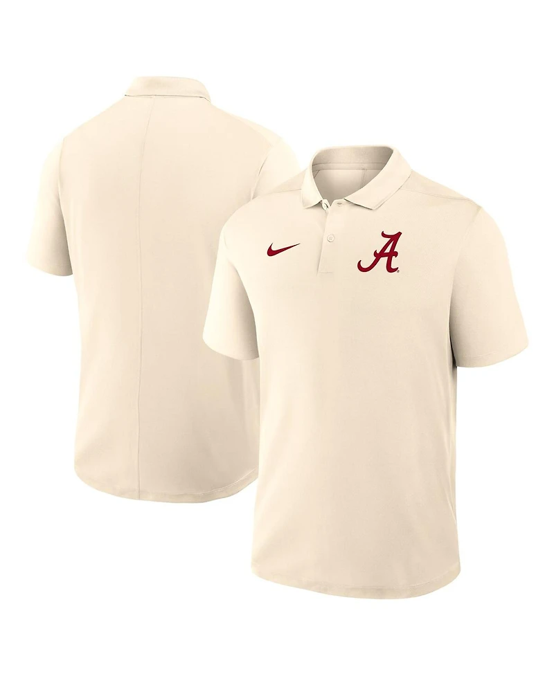 Nike Men's Tan Alabama Crimson Tide Primary Logo Victory Performance Polo Shirt