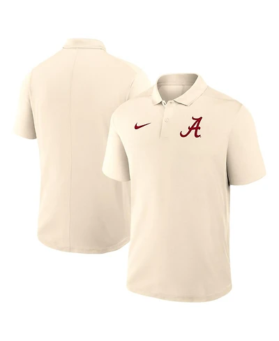 Nike Men's Tan Alabama Crimson Tide Primary Logo Victory Performance Polo Shirt