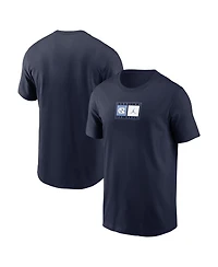 Jordan Men's Navy North Carolina Tar Heels Campus Logo Swoosh T-Shirt