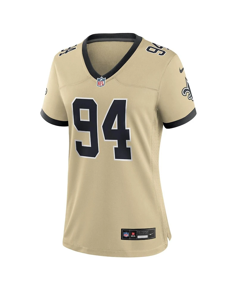 Nike Women's Cameron Jordan Gold New Orleans Saints Gameday Golds Alternate Game Player Jersey