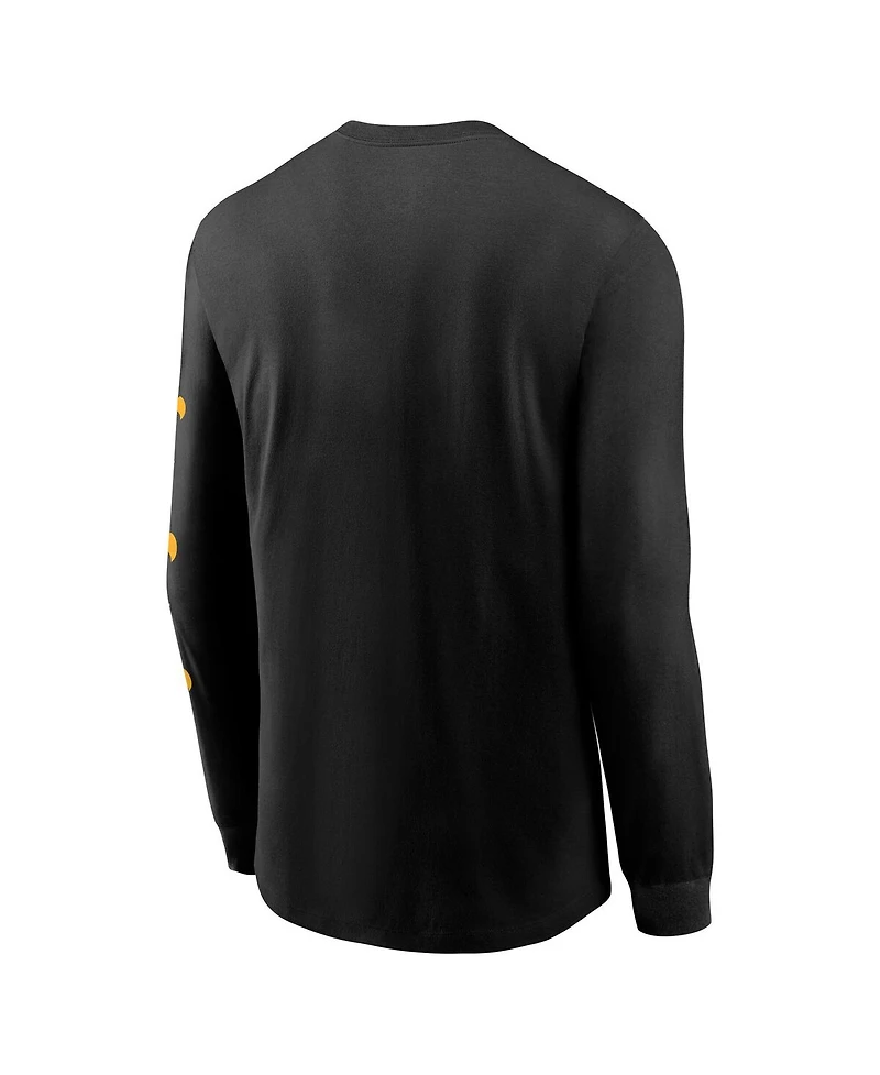 Nike Men's Black Iowa Hawkeyes Classic Location Long Sleeve T-Shirt