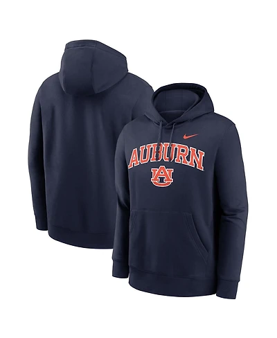 Nike Men's Navy Auburn Tigers Club Fleece Arch Pullover Hoodie