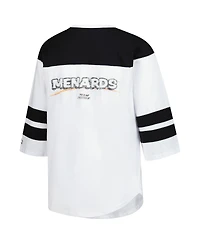 Starter Women's White Ryan Blaney Grand Slam 3/4-Sleeve T-Shirt