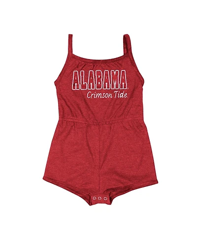 Colosseum Girls Baby Boys and Crimson Alabama Tide Elemental Tank Romper