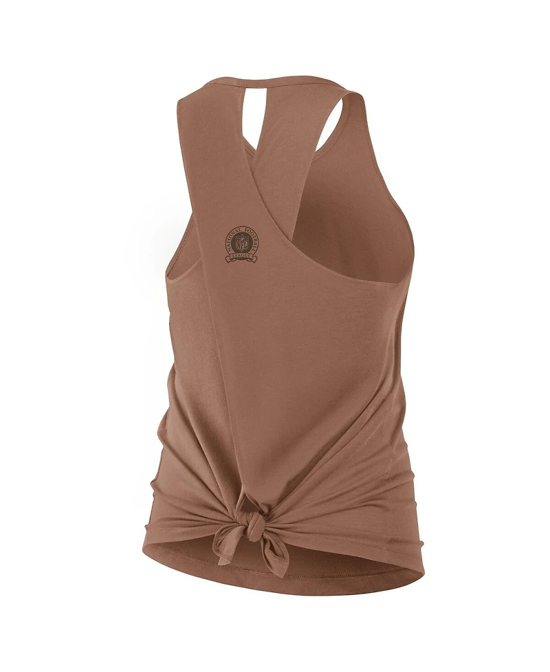 Nike Women's Brown Cleveland Browns Glory Crisscross Performance Tank Top