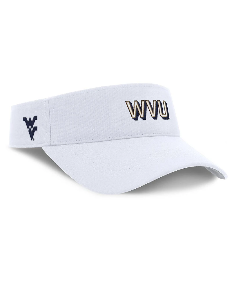 Nike Men's White West Virginia Mountaineers 2025 On-Field Gameday Performance Ace Adjustable Visor Hat