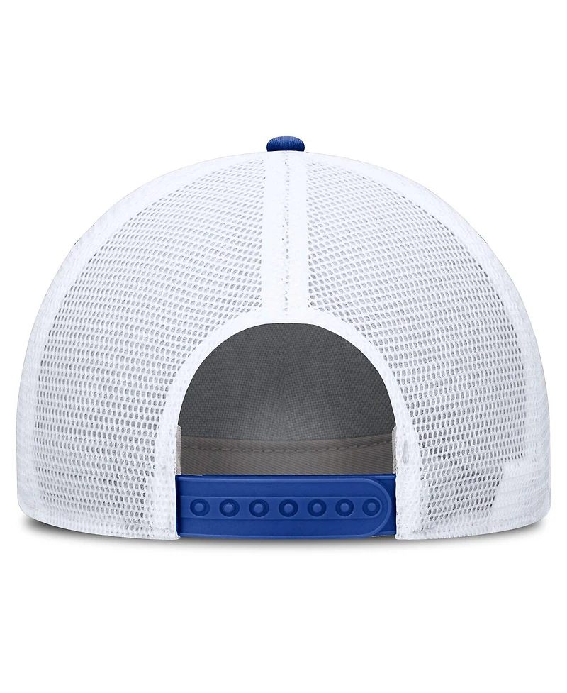 Jordan Men's Royal/White Florida Gators 2025 On-Field Rise Engineered Trucker Adjustable Hat