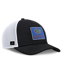Jordan Men's Black/White Florida Gators 2025 On-Field Rise Engineered Trucker Adjustable Hat