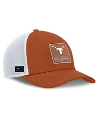 Nike Men's Texas Orange/White Texas Longhorns 2025 On-Field Rise Engineered Trucker Adjustable Hat
