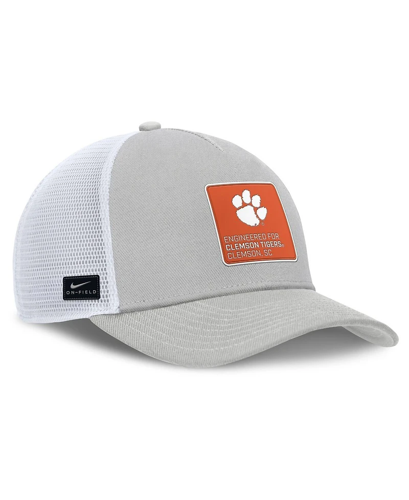 Nike Men's /White Clemson Tigers 2025 On-Field Rise Engineered Trucker Adjustable Hat