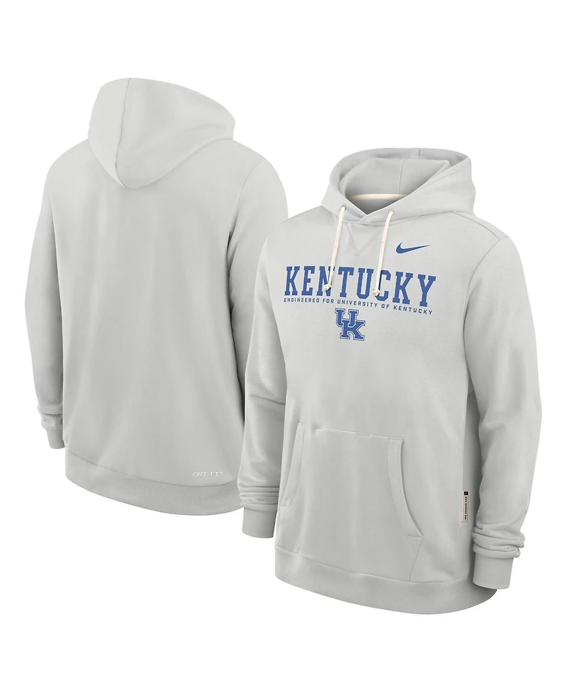 Nike Men's Gray Kentucky Wildcats 2025 Sideline Standard Issue Dri-fit Hoodie