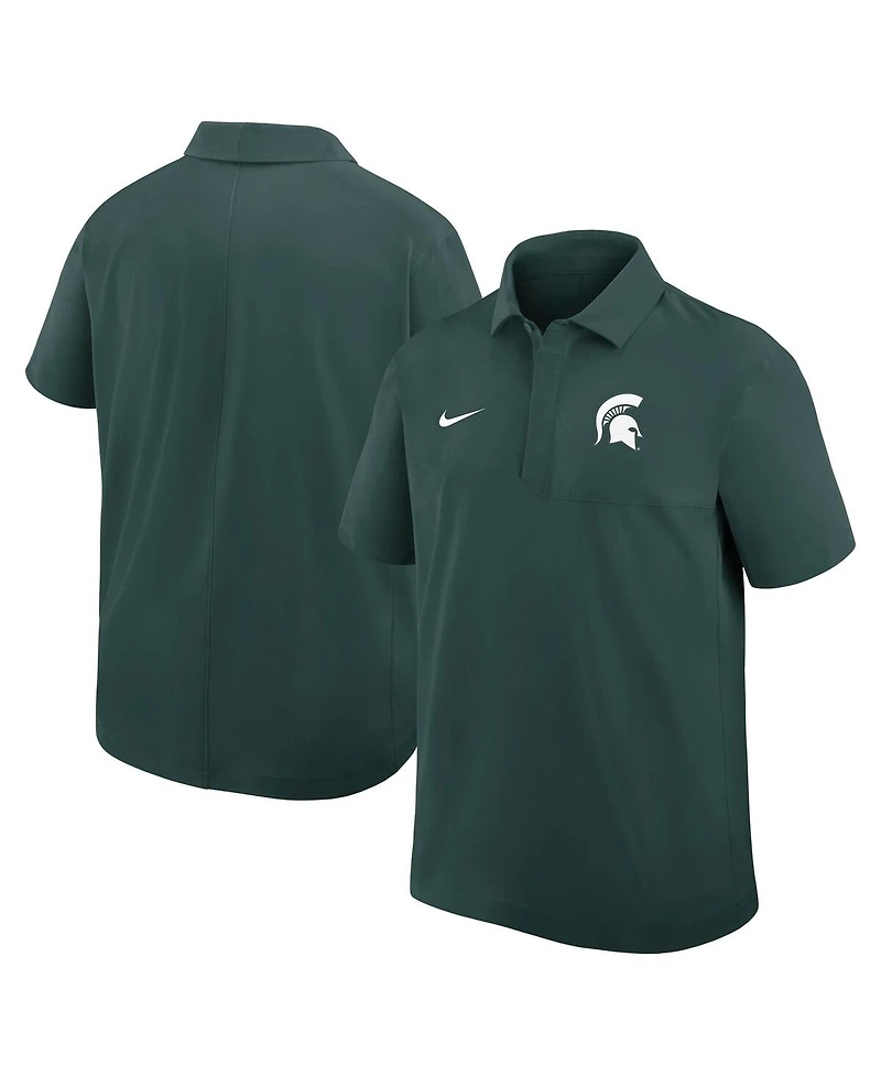 Nike Men's Green Michigan State Spartans 2025 Coaches Sideline Polo Shirt