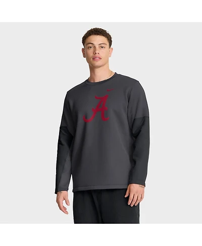 Nike Men's Anthracite Alabama Crimson Tide 2025 Sideline Coach Performance Long Sleeve T-Shirt