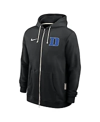 Nike Men's Black Duke Blue Devils 2025 Sideline Standard Issue Dri-fit Full-Zip Hoodie