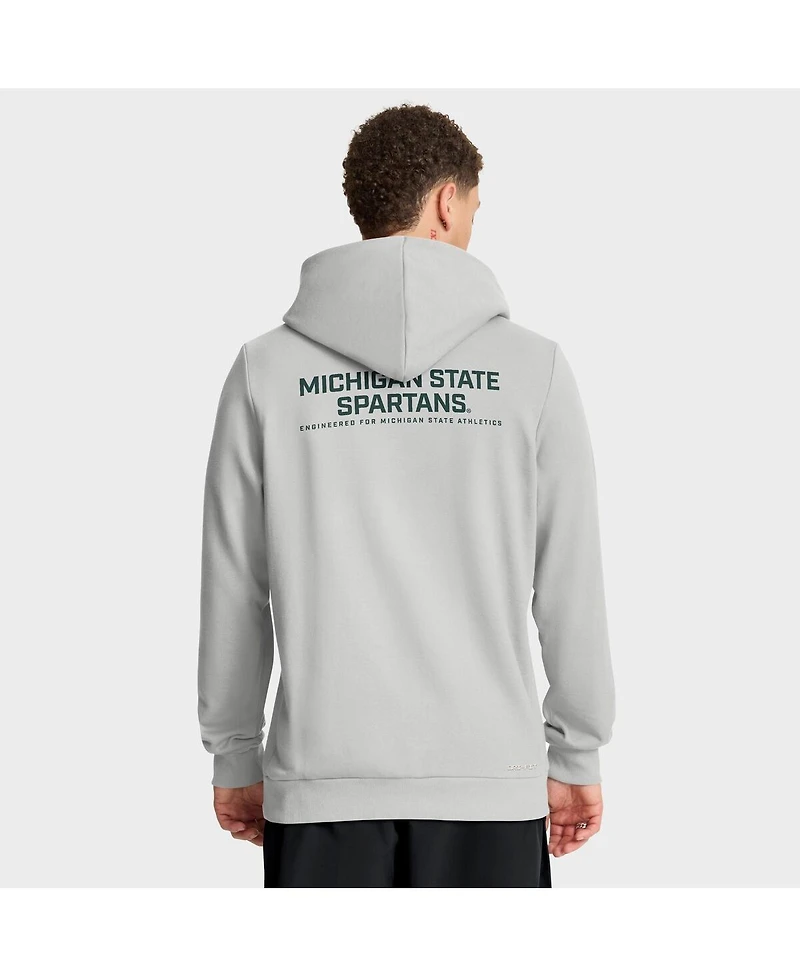Nike Men's Gray Michigan State Spartans 2025 Sideline Standard Issue Dri-fit Full-Zip Hoodie