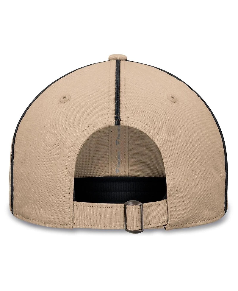 Fanatics Men's Cream Boston Bruins Heritage Setoff Adjustable Hat