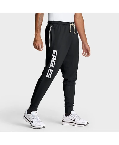 Nike Men's Black Philadelphia Eagles Sideline Standard Issue Ground Game Dri-fit Taper Pants
