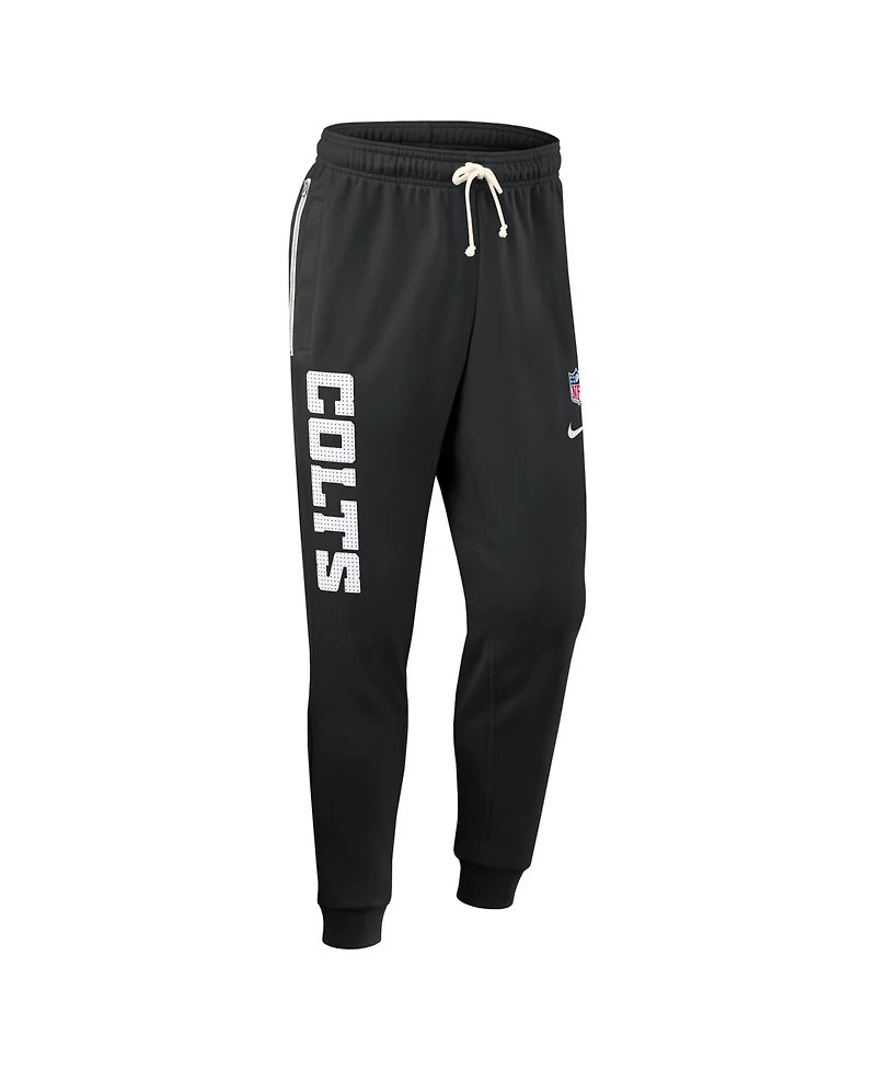 Nike Men's Black Indianapolis Colts Sideline Standard Issue Ground Game Dri-fit Taper Pants