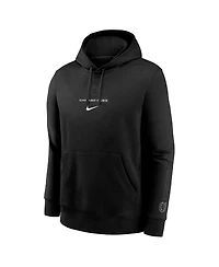 Nike Men's Black Chicago Cubs Lights Out Club Fleece Pullover Hoodie