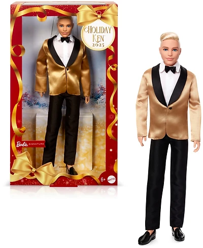 Barbie 2025 Holiday Ken Doll Blonde Hair