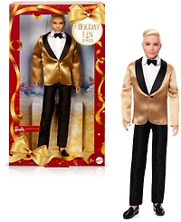 Barbie 2025 Holiday Ken Doll Blonde Hair