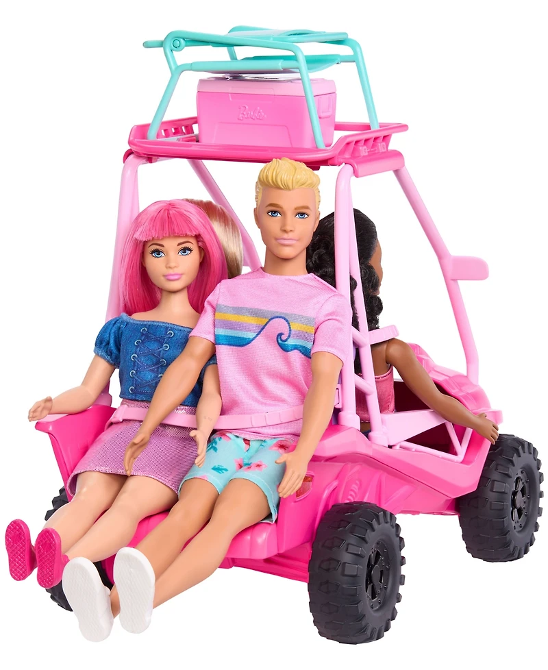 Barbie Mysteries: Beach Detectives Ultimate Beach Buggy Vehicle Playset with 10 Plus Accessories