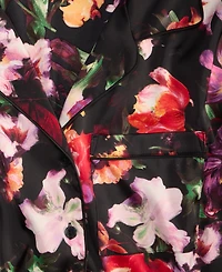 I.n.c. International Concepts Women's Printed Satin Long Pajama Set, Macy's Exclusive