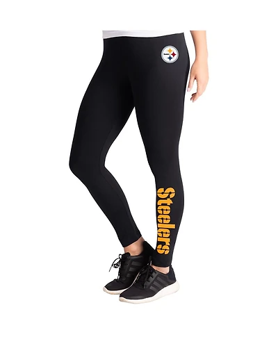 G-iii 4Her by Carl Banks Women's Black Pittsburgh Steelers Pregame Leggings