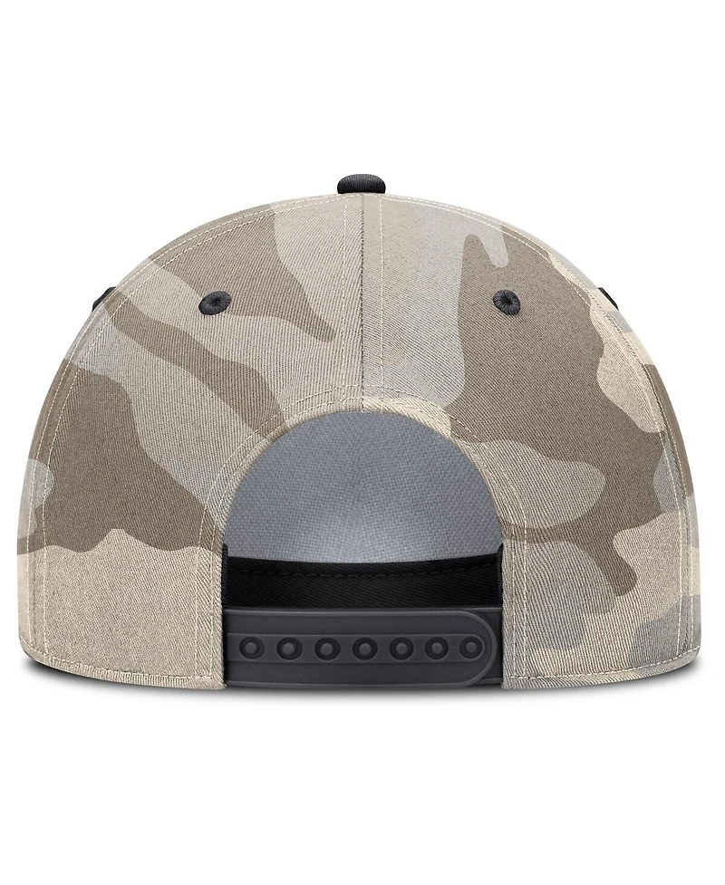Nike Men's Natural Cincinnati Reds Camo Pack Rise Adjustable Hat