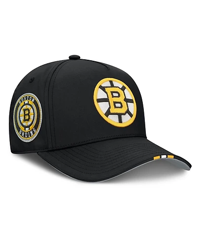 Fanatics Men's Black Boston Bruins 2025 Nhl Draft Authentic Pro On-Stage Podium A-Frame Adjustable Hat