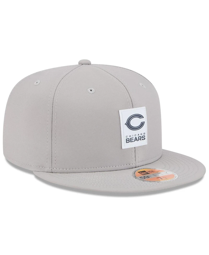 New Era Men's Gray Chicago Bears 2025 Sideline 59FIFTY Fitted Hat