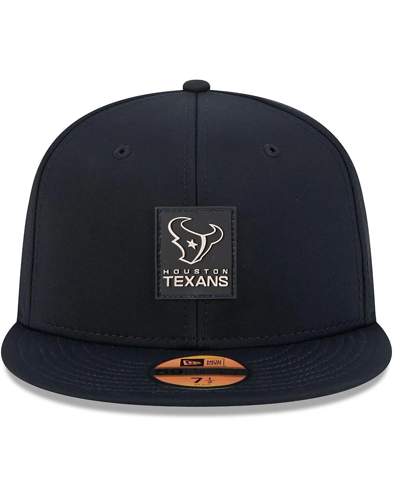 New Era Men's Navy Houston Texans 2025 Sideline 59FIFTY Fitted Hat
