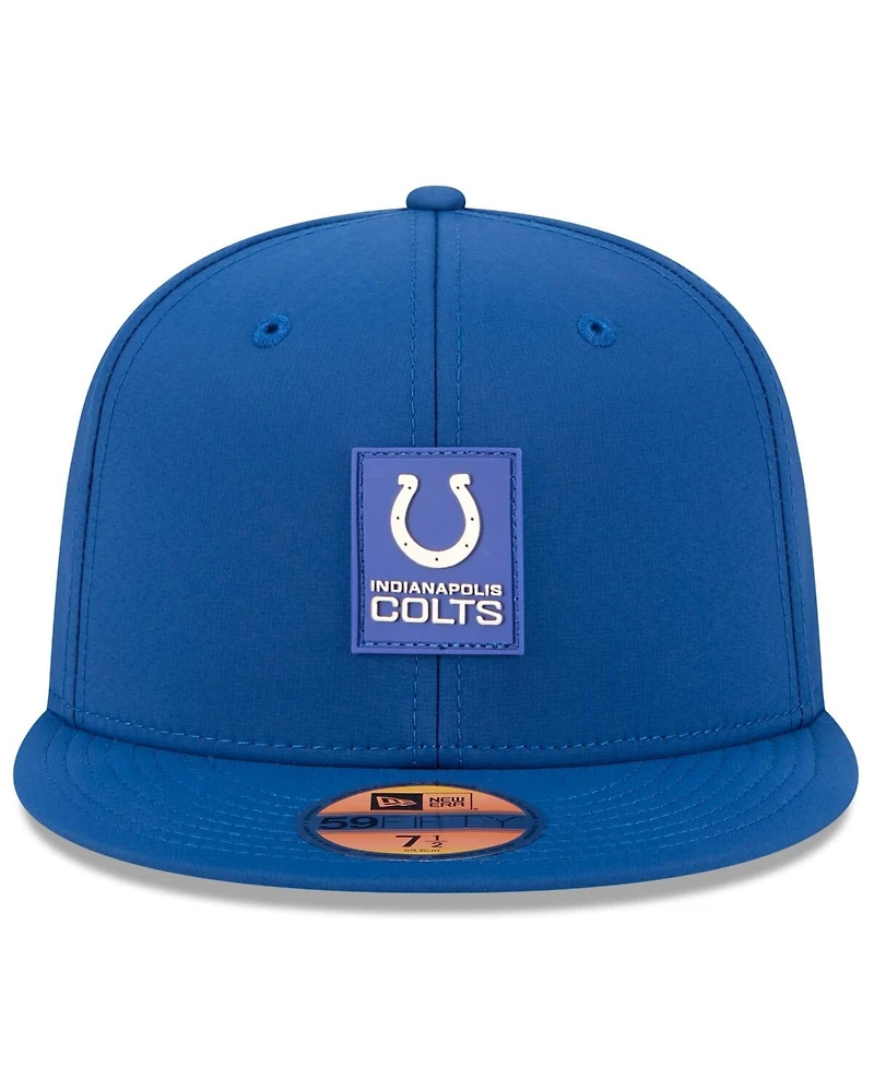 New Era Men's Royal Indianapolis Colts 2025 Sideline 59FIFTY Fitted Hat